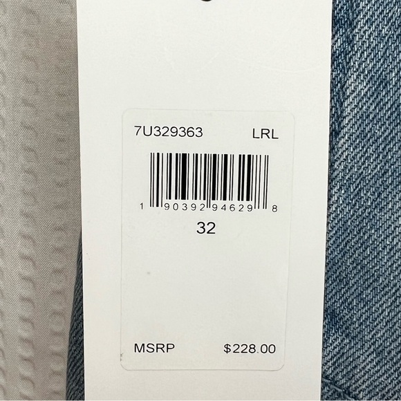 7 for all mankind patchwork ankle peggi jeans in laurel canyon blue -Sz 32, NWT - Picture 11 of 17